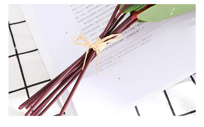 Simulation Nordic Ins Hand Tied Bunch Eucalyptus Leaves Home Decoration High Quality  Artificial Fake Flowers Eucalyptus QW65 (9)
