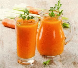 Морковный сок в диете пациента