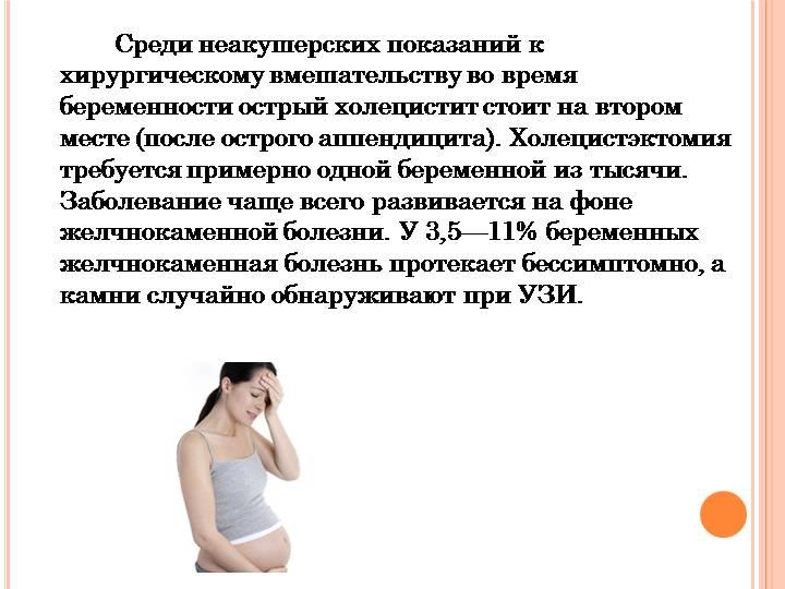 Холецистит у беременной