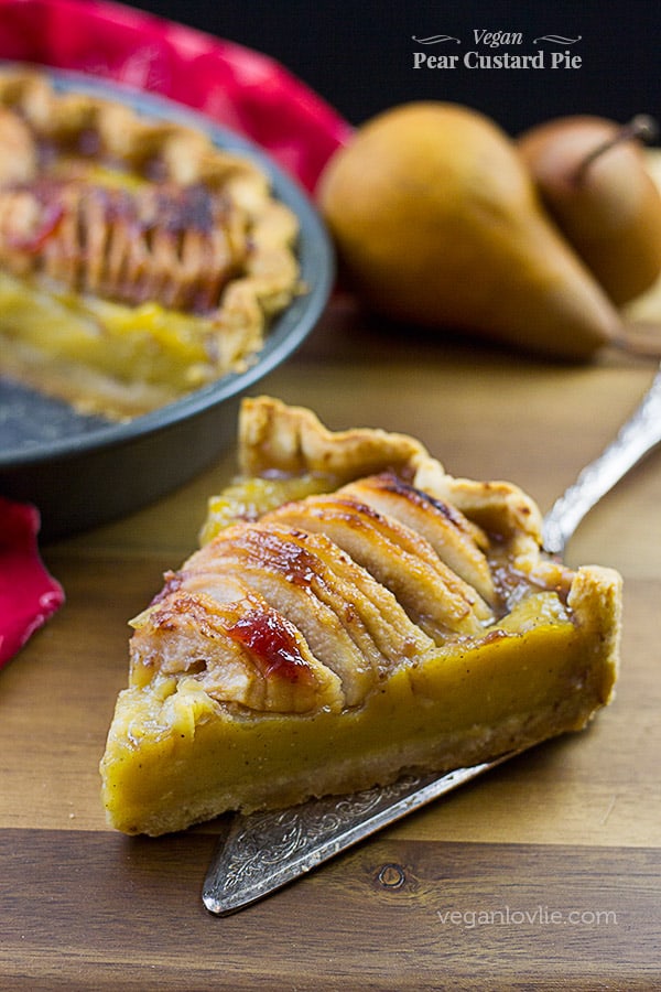 Vegan Pear Custard Pie, Mauritian Recipes