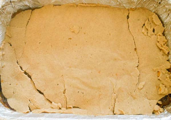 top layer of dough that